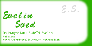 evelin sved business card